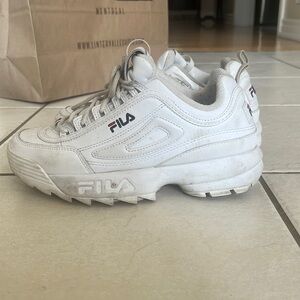Womens Fila Disruptor 2 Premium Athletic Shoe - White
